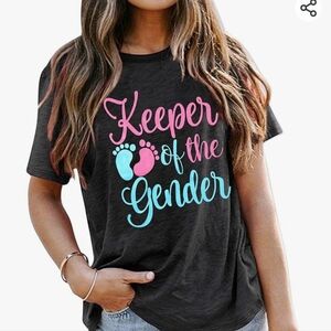 Keeper of the Gender women Dark Gray T shirt size M